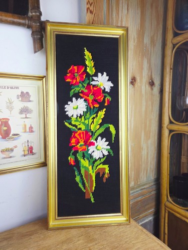 Canevas vintage floral - , –