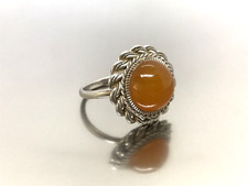 Ancienne bague ambre vintage