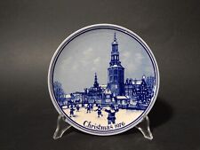 Rare Collection Assiette Céramique Delft Noël 1976 Christmas Plate Amsterdam