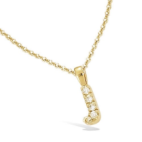 Collier pendentif alphabet - "pendentif,