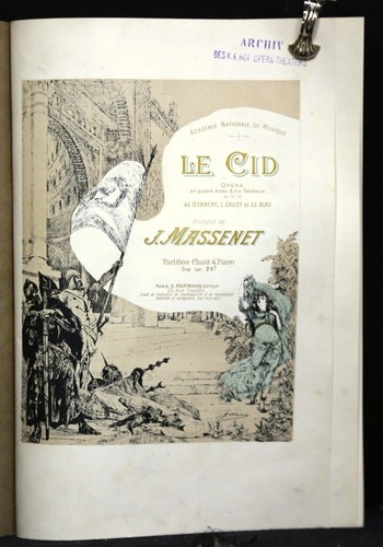 Massenet cid partition - le, cid.