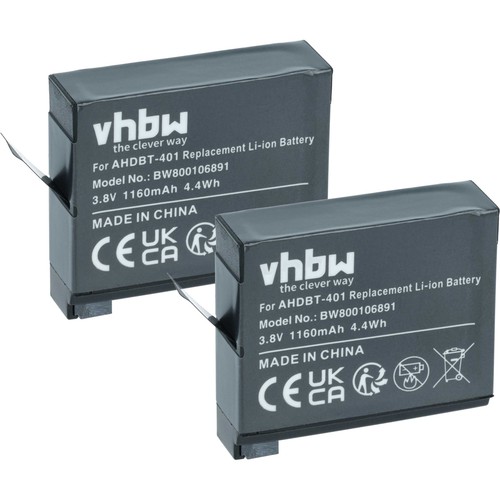 Batterie pour gopro hero - 2x,