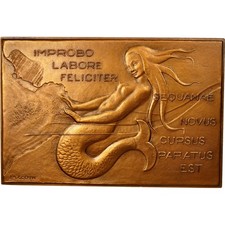 [#494102] Frankreich, Medaille, Chambre de Commerce de Rouen, 1960, Coeffin, VZ+