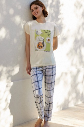 Jadea pijama long femme - long, jersey