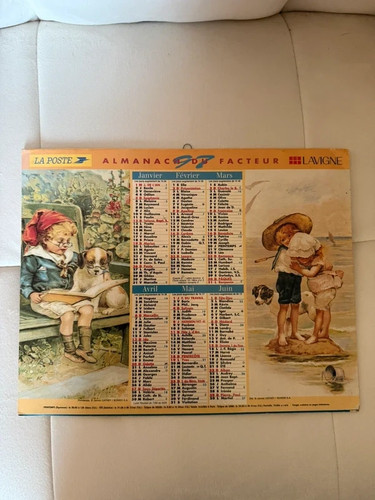 Calendrier poste de 1997 - calendrier,