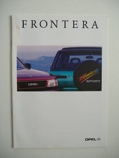 catalogue OPEL FRONTERA 4X4 1993