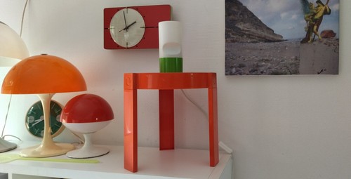Table basse prisunic orange - basse,