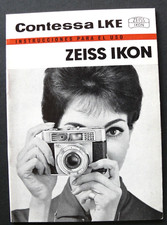 MODE D'EMPLOI / INSTRUCTIONS FOR USE -  ZEISS IKON CONTESSA LKE - 10. 1963