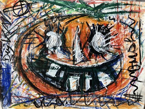 Tableau peinture halloween - peinture,