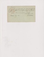 Année 1884 . Lettre