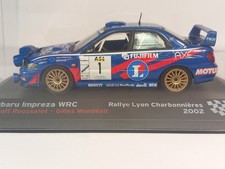 SUBARU IMPREZA WRC (RALLYE LYON CHARBONNIÈRES  2002) 1/43. IXO. BON ÉTAT. B.O.