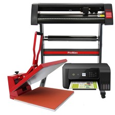PixMax - Presse à Chaud en Forme de Palourde 50cm, Plotter de Découpe Vinyle et