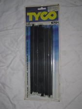 AD874 TYCO PAIRE ROUTES DROITES 225 MM VOITURE CIRCUIT ELECTRIQUE GUIDE Ref 6701