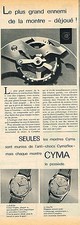 PUBLICITE ADVERTISING 045   CYMA  coll montres  TRIPLEX CYMAFLEX