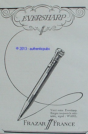 Publicite frazar eversharp - publicite,