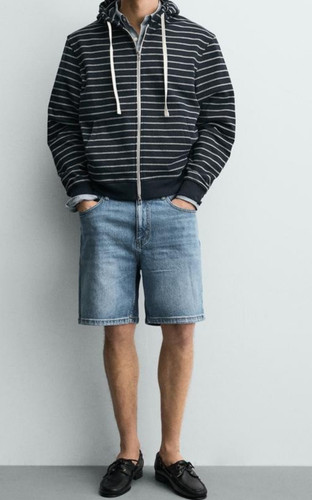 Zara regular fit denim shorts - regular,