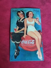 Plaque publicitaire coca cola 1886-1936