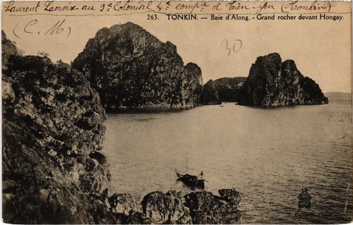 Cpa baie along grand - ak, d'along