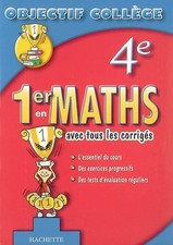 1er en Maths, 4eme (+ corriges), Daniel Berlion et  Francois Claustre