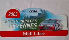 Plaque Rallye Critérium Des