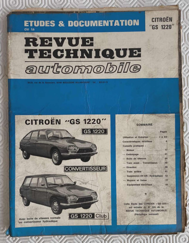 Vintage 1973 ancienne revue