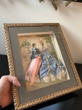 CADRE ANCIEN GRAVURE DE MODE