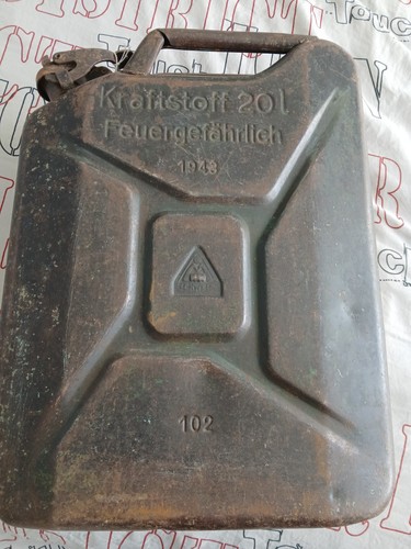 Bidon essence allemand 1943 - bidon,