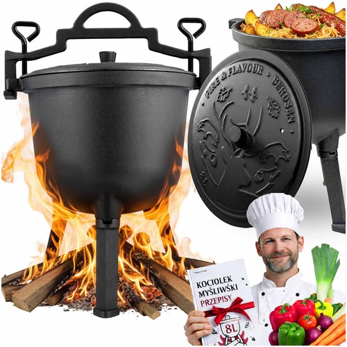 Chaudron fonte pour feu - l,