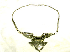 ANCIEN COLLIER ARGENT MASSIF BIJOUX MAROC BERBERE MAGHREB ETNIQUE JEWEL