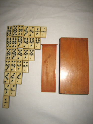Ancien jeu dominos - ancien, de