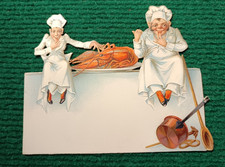 GRAND CHROMO DECOUPI GAUFRE CARTONNÉ - MENU - HOMARD ET CUISINIER