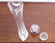 LOT DE 3 OBJETS CRISTAL      1