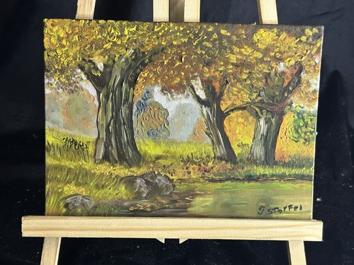 Huile sur toile signée - , j
