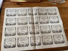 Rare : Superbe Planche de 20 Assignats de 50 Sols, Mai 1793
