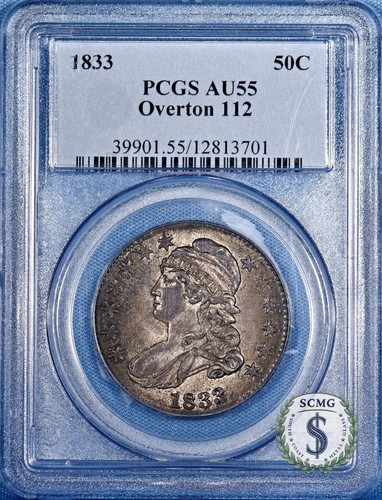 1833 Capped Bust Half Dollar