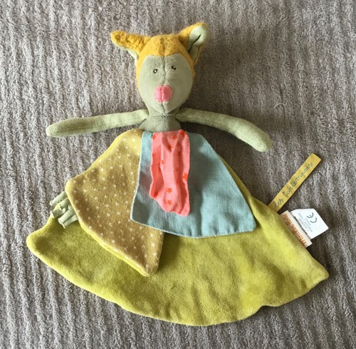 Doudou loup vert les - vert,
