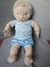 Poupon , poupée  tissu Ikéa 45 cm env . gaçon blond .