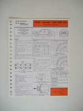 fiche technique RTA  FORD GRANADA 2.3 & 2.6 GXL transmission automatique