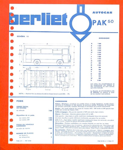 Berliet autocar pak 50 - berliet,