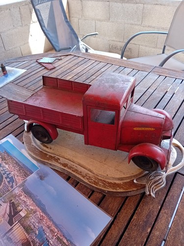 Jouet ancien tôle camion - jouet,