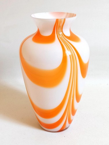 Vase murano orange carlo - murano,