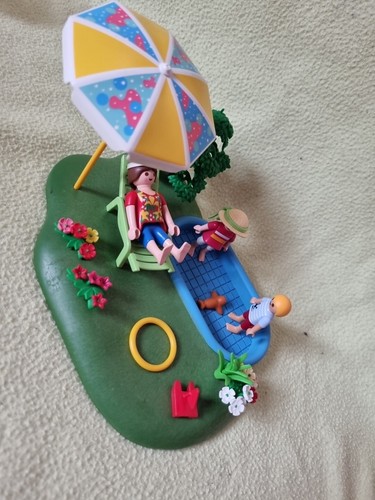 Piscine famille playmobil 4140 - piscine,
