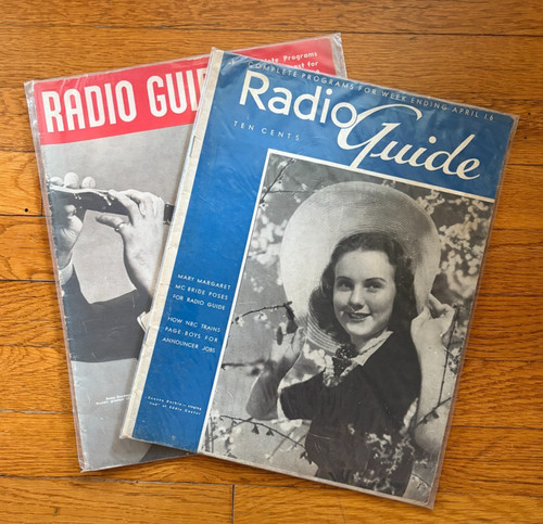 Vintage radio guide - radio, magazine