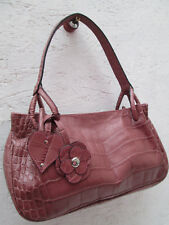 -AUTHENTIQUE sac à main LE TANNEUR cuir esprit croco TBEG vintage bag