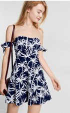 NWT Express Palm Tree Print
