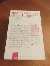 Communication Et Langages Lot 7 Revues Anciennes