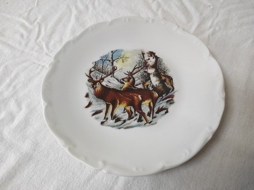 Ancienne assiette décorative - ancienne,