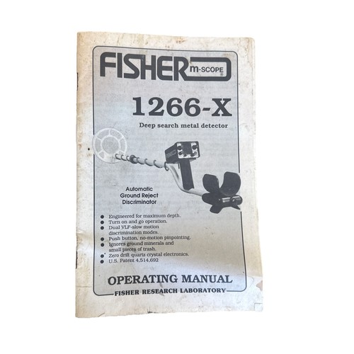 Fisher 1266 metal - metal, detector