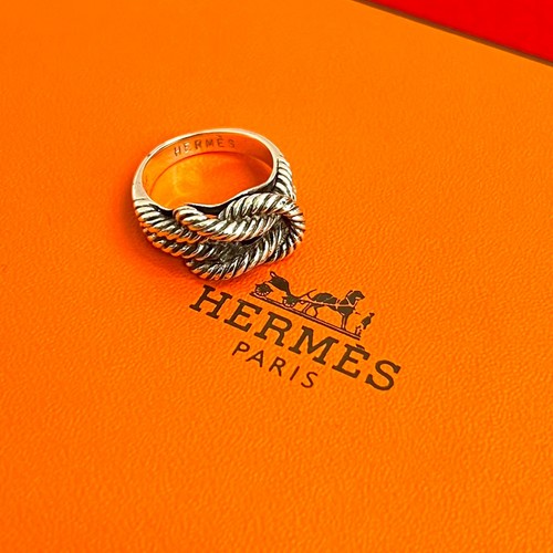 Bague corde torsadée - , hermes