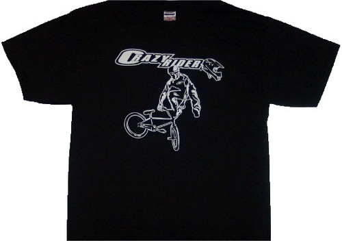 Crazy rider bmx bike - crazy, tshirt